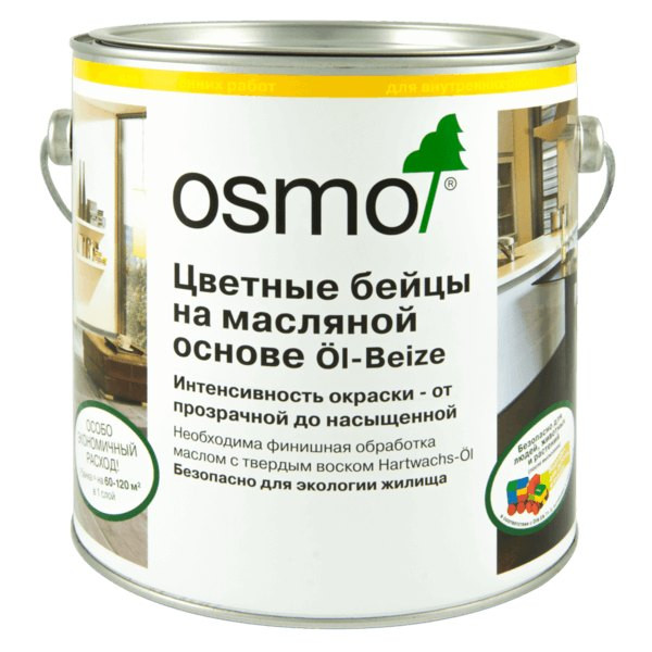 Цветные бейцы на масляной основе OSMO Öl‑Beize